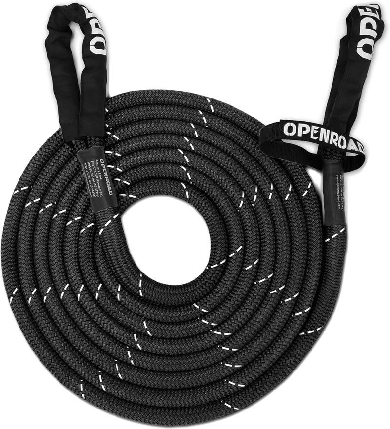 OPENROAD Kinetic Recovery Tow Rope, 4800 LBS (1in x 30ft with Soft Shackle) Extreme Duty 35% Elasticity Energy Offroad Snatch Strap, Vehicle Recovery Kit for Jeep Car Truck ATV UTV SUV - Image 5